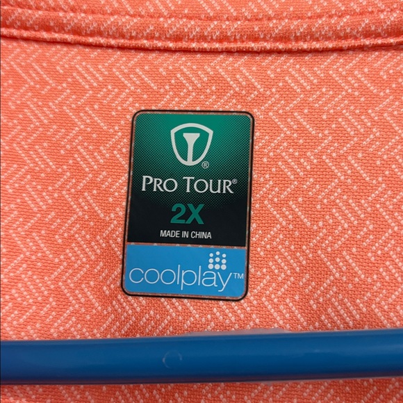 Men's Coral Polo Shirt, ProTour, 2X,
Sunplay, Coolplay, Motionplay - Picture 4 of 4